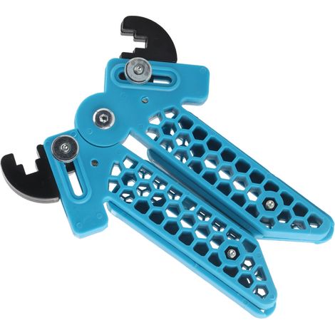 Archery Pulley Bow Frame Stand Non Slip Adjustable Archery Bow Rack Bracket Support Kickstand Blue (1/5)