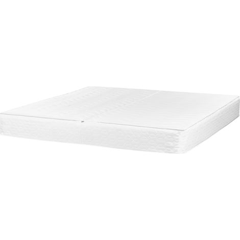 Funda de colchón para cama de agua de algodón blanco 180 x 200 x 20 cm PURE (1/5)