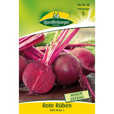 Quedlinburger Rote Rüben Rote Kugel 2 GP 30 - Gemüsesamen (1/2)