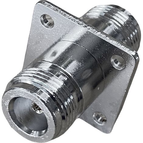 Adaptador de toma N / toma N con brida (1/2)