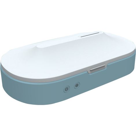 1 Boîte UV Chargeur sans fil Stérilisateur 360 degrés ABS Compact pour téléphone bijoux voyage (1/5)