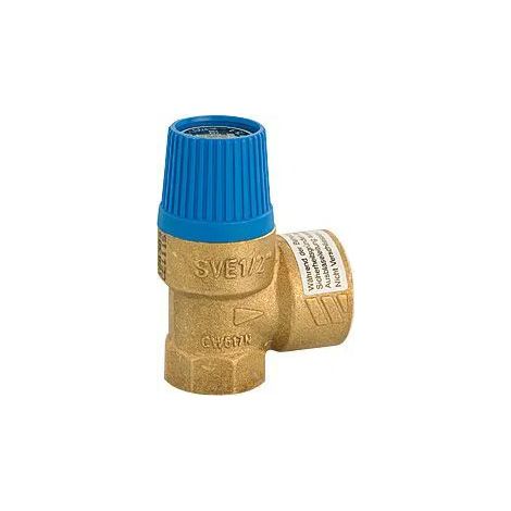 Sicherheitsventil DN 15 (1/2") Eintritt, DN 20 (3/4") Austritt, Öffnungsdruck 4 bar