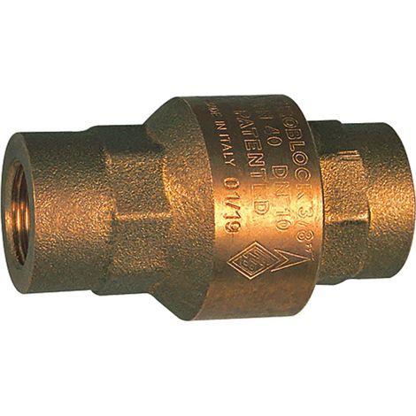 Riegler Rückschlagventil, voller Durchgang, Messing, Rp 1/2, 20 - 50 mbar (1/2)
