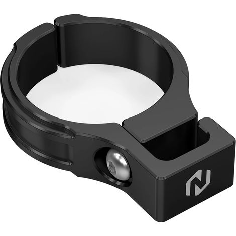 Soporte para latiguillo de freno, fabricado en aluminio ligero y resistente a la corrosión, color negro. (1/2)