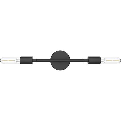 Black Metal Wall Sconce, E27 Socket, Retro Style, Mirror Light, For Bathroom (1/5)