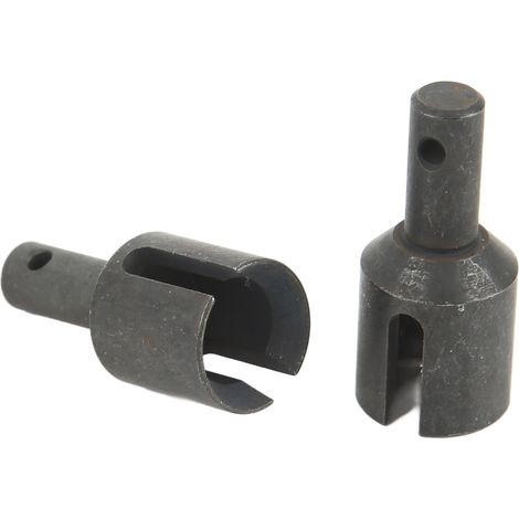 1 Paar universelle Differentialausgangsbecher für Vorder- und Hinterachse, Standardgröße, Differentialausgangsbecher aus Stahl, geeignet für 1/8 4WD Schneemobile, schwarz. (1/4)