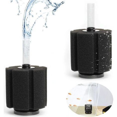2 piezas de filtro de malla, filtro de esponja para acuario, filtro bioquímico de esponja para acuario y pecera (1/5)