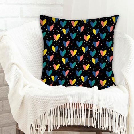 Housse de coussin sans coussin 45x45 résistant au lavage pour canapé, lit, chaise décoratif de ferme pour Pâques (1/5)