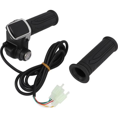 Universeller Gasgriff für Elektrofahrräder, 24V, mit LED-Anzeige und Schlüssel. (1/5)