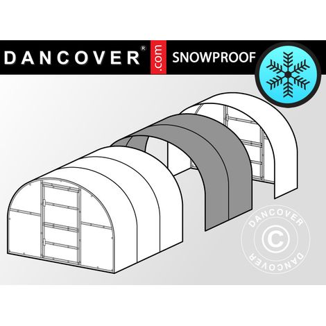 Greenhouse Polycarbonate Extension, TITAN Arch 280, 6 m², 3x2 m,
