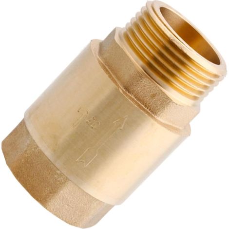 Wasser-Rückschlagventil Messing Ersatz Adapter Rückflussverhinderer für Rasenfläche Hinterhofbereich Gartenbereich Außenbereich den Teich Camping-Fahrzeug und Regentonne (1/5)