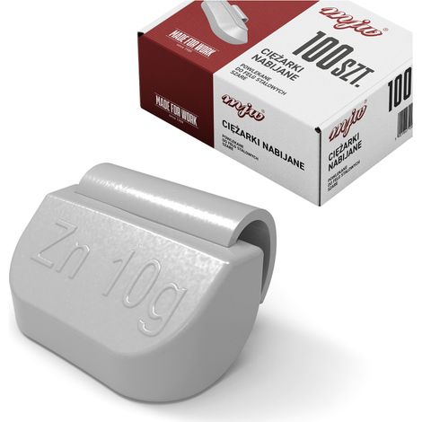 Zink-Klebegewichte für Stahlfelgen, Standardgewichte 10 g, 100 Stück