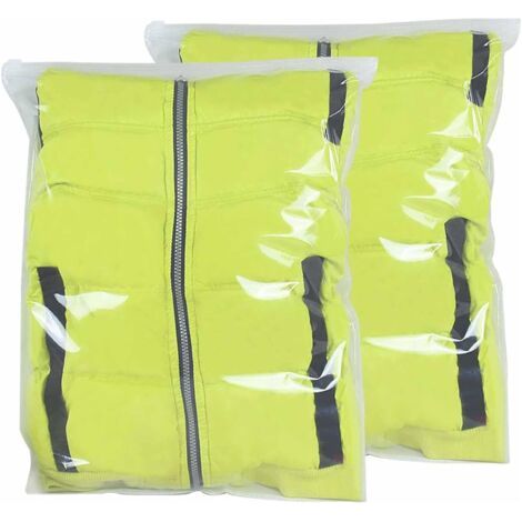 BUNTHAUS 30 Pièces Sac Zippé Transparent de Rangement Vetement 50 x 60 cm Pochette Étanche Sac de Rangement Voyage pour Couettes, Couvertures, Vêtements (1/5)