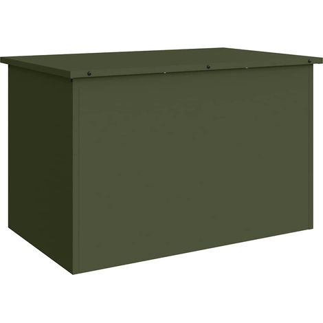 Maison Exclusive - Scatola di Stoccaggio Esterno Verde Oliva 80 x 50,5 x 50 cm