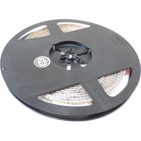 Ruban bandeau LED 19.2W/m couleur jaune orangé 2200K 1260lm longueur 5m alim 24V (non incl) 240leds/m intérieur IP20 (1/2)