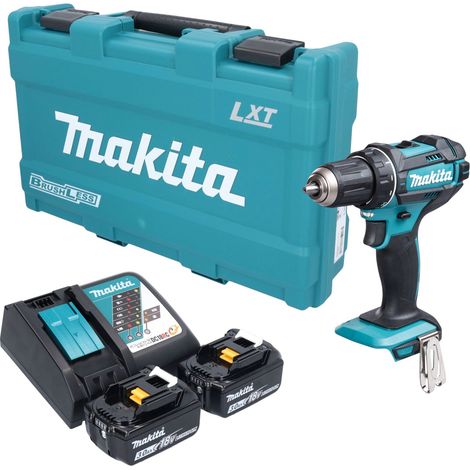 Trapano avvitatore a batteria Makita DDF 482 RFK 18 V 62 Nm + 2 batterie da 3,0 Ah + caricabatterie + valigetta (1/5)
