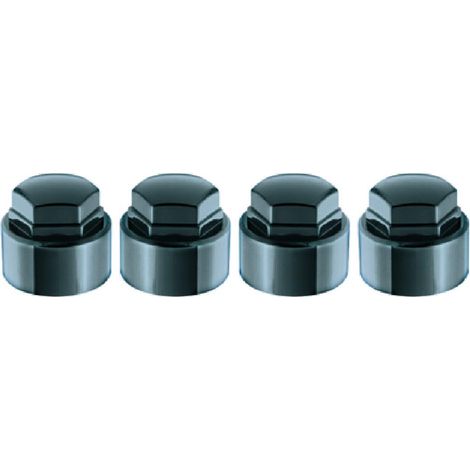 Caches écrous antivol sub pour MCGARD 24010/24013 – Plastique noir – Protection contre le vol de roues – Lot de 4