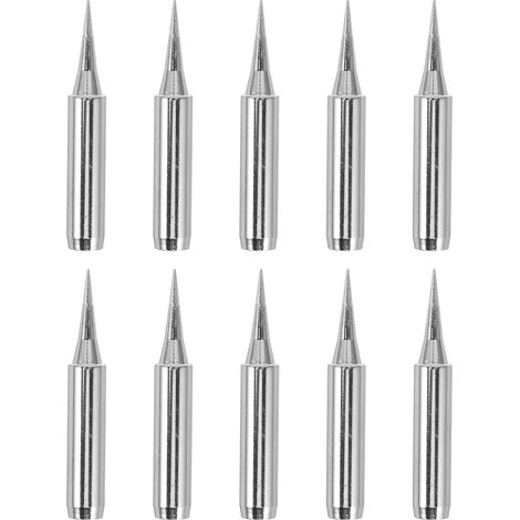 Lot de 10 pointes de rechange fines en acier inoxydable pour fer souder (1/5)