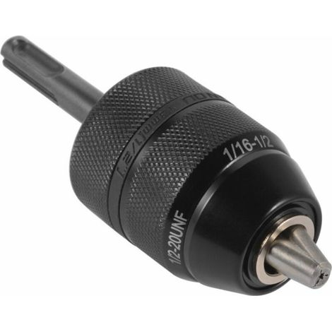 Mandrin de perçage sans clé professionnel robuste de 1/2-20UNF 13mm outil de matériel adaptateur SDS (1/5)
