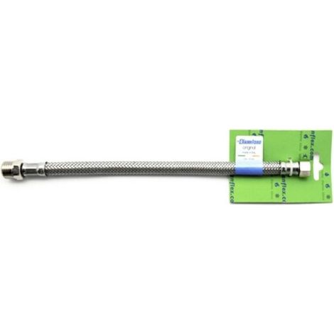 FLESSIBILE INOX MODELLO NORMALE CM. 20 S-BRICO MF 1/2 x 1/2