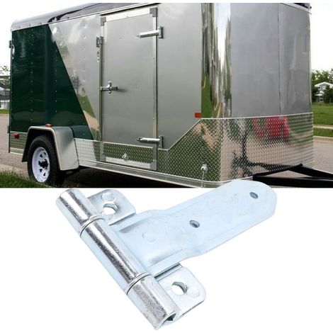 Sangle de charnière de porte de remorque pour porte latérale fermée, charnière décalée de 8 pouces, pièces métalliques pour remorque utilitaire/caravane (1/3)