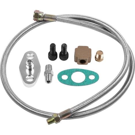 Turbo-Ölzuleitungssatz, Komplettes Zuleitungssatz für Turbo T3 T4 T3/T4 (1/4)