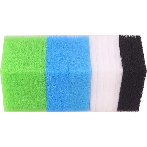Sets Compatible Aquarium Filter Foam Sponge for Juwel Jumbo/Bioflow 8.0 / XL (1 x Blue Fine, 1 x Blue Coarse, 2 x Green Nitrate, 2 x Black Carbon, 5 x Poly pads)