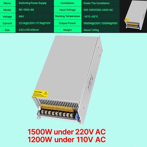 Alimentation multifonctionnelle portable haute puissance 1500 W, pratique et facile à transporter (1/2)