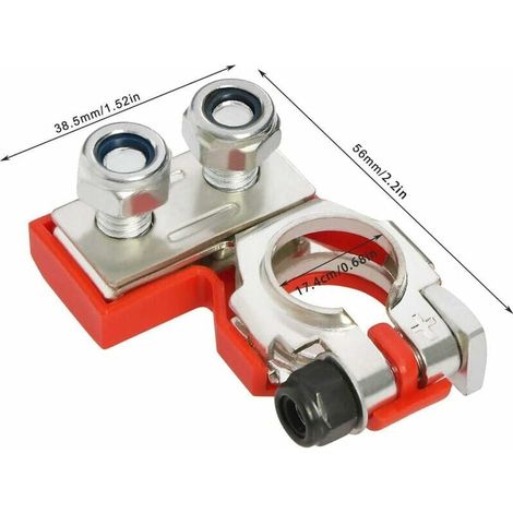 1 Paire Connecteur de Borne de Batterie Terminal De Batterie De Tête De Pile De Batterie Batterie Terminaux Connecteurs pour Voiture Camionnette Caravane Camping-Car