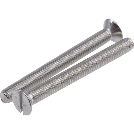 Vis à métaux RS PRO M5 à tête Fraisée fendue en Acier Inoxydable, 50mm ( Prix pour Sachet de 50 )