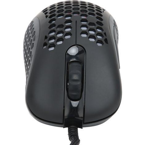 Souris gaming filaire RGB - Transmission stable, prise en main confortable, utilisation flexible, design ergonomique, éclairage RGB - Noir