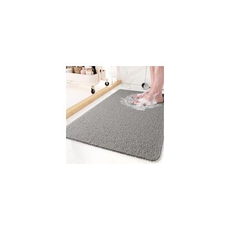 Grand tapis de douche, 60 x 90 cm, anti-moisissure, en luffa en PVC pour salle de bain, baignoire, tapis de sol antidérapant en luffa à l'intérieur, séchage rapide