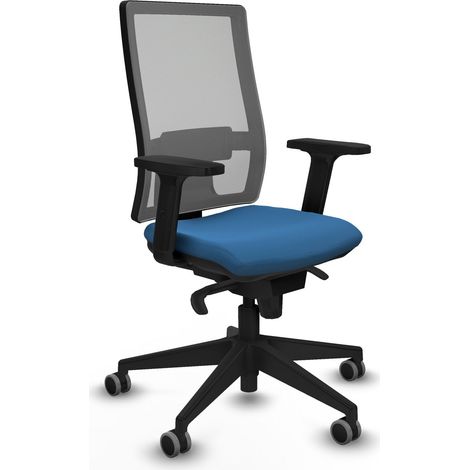 Silla piqueras y crespo Horna gris malla cuero sintético (1/5)