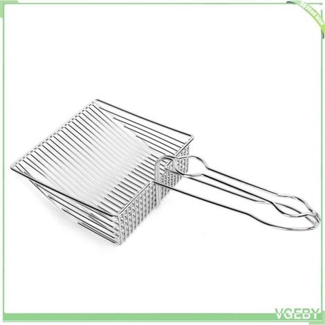 Pelle à litière pour chat - FAFEICY - 33x15 cm - Acier inoxydable - Poignée ergonomique - Tamis filtrant (1/5)