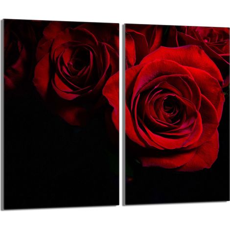 Piastra protettiva in vetro per la stufa 2x30x52 Rose (1/5)