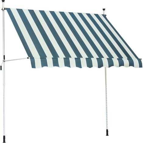 TrendLine Balkon-Markise 3 x 1,3 m grün-weiß gestreift Markisen (1/3)