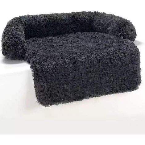 Tapis Pour Chien - Coussin Pour Chien 76x76x15 Cm - Tapis Anti-dérapant Avec Fermeture Éclair - Pour Panier À Chien, Canapé, Voiture, Extérieur - Gris Foncé (1/5)