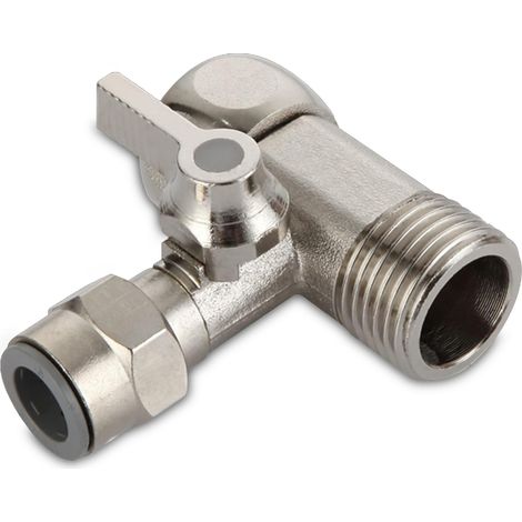 Valvola di ingresso acqua per sistemi a osmosi inversa, adattatore a 3 vie per sistemi a osmosi inversa a 5 stadi, 3/8 x 3/8 x 1/4, compatibile con tutti i sistemi a osmosi inversa