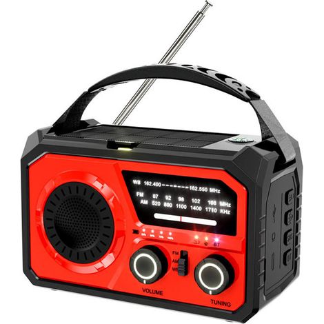 Radio H17 12000, Handkurbel-Solarradio, multifunktionale Milliampere-Stromerzeugung für den Außeneinsatz (1/5)