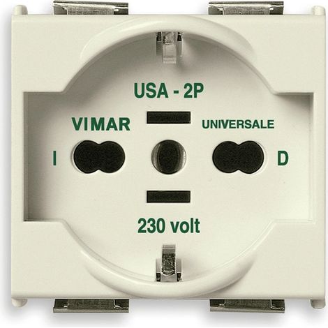 presa universale 2p+t 16a 8000 - vimar
