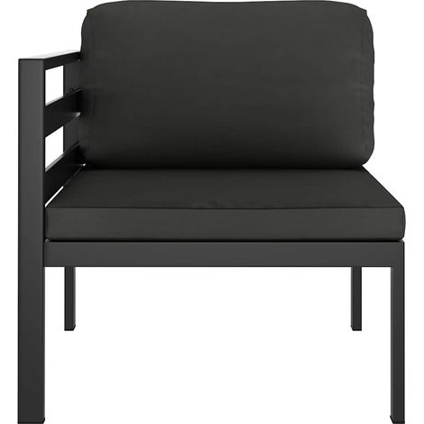 Maison Exclusive - Modular-Sofa-Eckteil 1 Stk. mit Kissen Alumini (1/5)