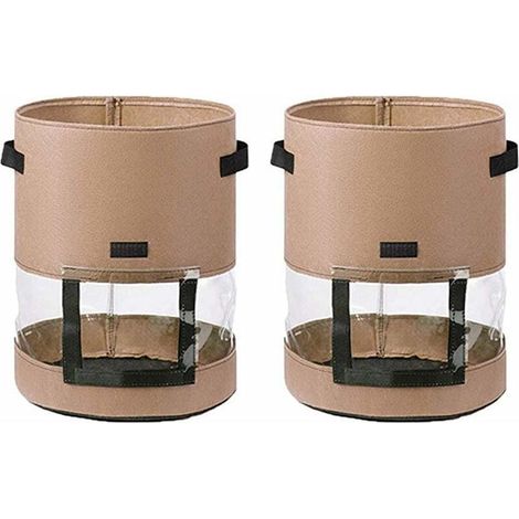 Paquets de Sacs de Plantation de Pommes de Terre de 7 Gallons-Sacs de Plantation de LéGumes pour Pomme de Terre, Tomate une,,2Pcs (1/5)