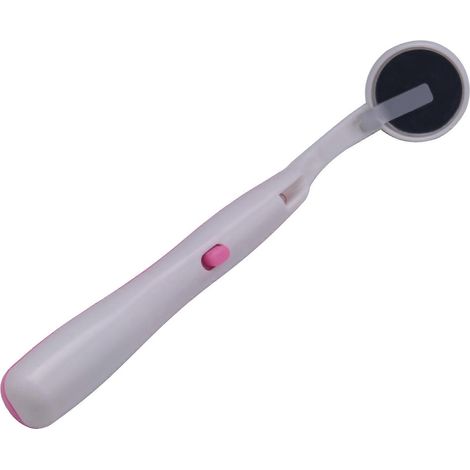 Rosa LED-beleuchteter Zahnspiegel (1 Stück) – Beleuchtetes Zahnpflegeinstrument (1/5)