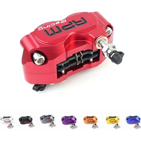 Étrier de frein à disque avant 4 pistons à montage radial 82 mm pour scooter Yamaha Kawasaki RSZ Jog Force Dirt Bike Grom - Or