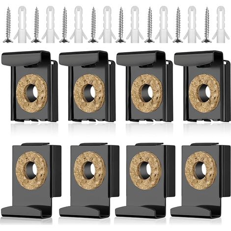 Mirror Mount Wall Mirror Brackets Adjustable Mirror Mount with Screws and Expansion Plugs for Home Office (1/5)