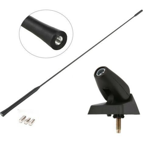 FM-/AM-Radioantenne 55 cm mit Befestigungsfuß für Peugeot 106, 206, 206+, 306, 405, 406, 806, Expert, Partner