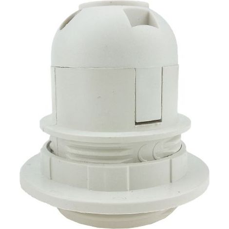 4 pièces Support d'ampoule - Pour ampoule E27 - Douille pratique - Adaptateur en plastique pour abat-jour（Blanc） (1/5)