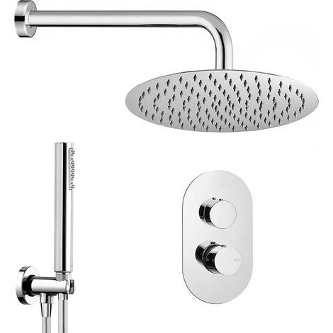 Set doccia incasso completo con soffione 20 slim e kit doccia Gemma (1/5)