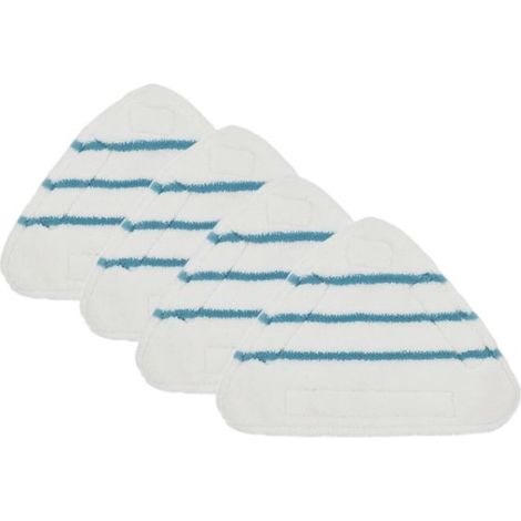 4 Lingettes de rechange pour balai vapeur, microfibre épaisse, lavable, sol vinyle parquet carrelage (1/5)