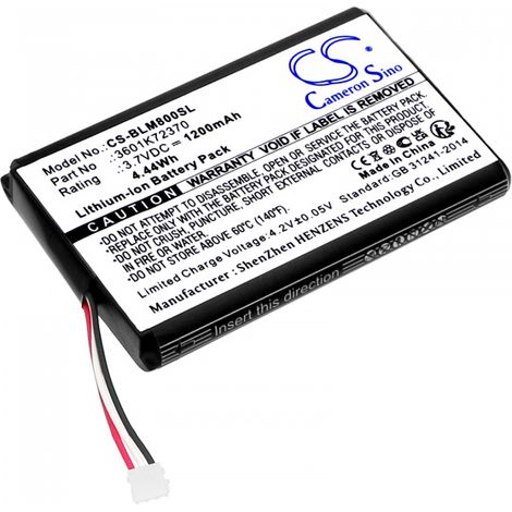 Batteria agli ioni di litio da 3,7 V 1,2 Ah per telemetro laser Bosch GLM80